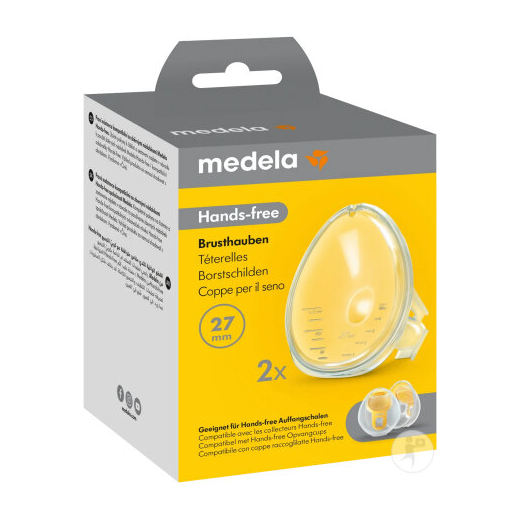 Téterelles Hands Free pour coques mains libres Medela taille 27 mm