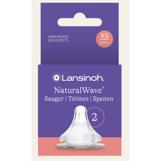 Tétines Natural Wave® Lansinoh taille XS