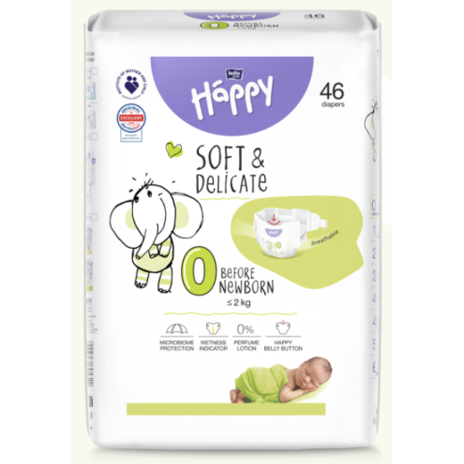 Couches Happy Before Newborn taille 0 