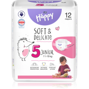 Couches Happy Junior taille 5 (11-18 kg)