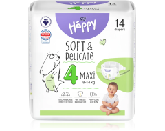 Couches Happy Maxi taille 4 (8-14 kg)