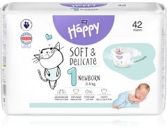 Couches Happy Newborn taille 1 (2-5 kg)