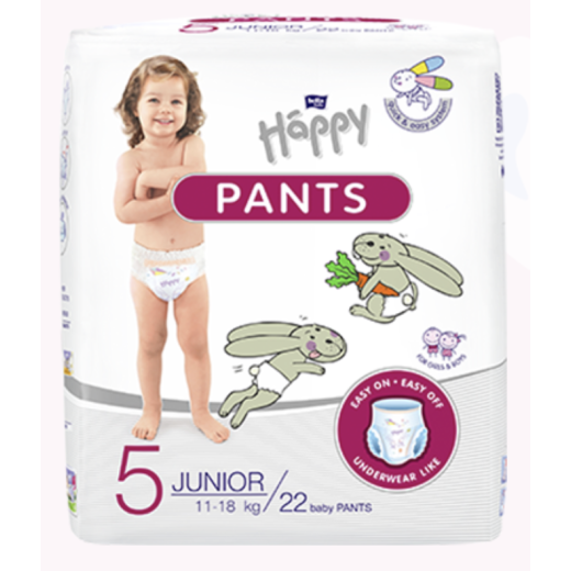 Couches-culottes Happy Junior taille 5 (11-18 kg)