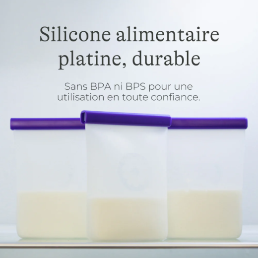 Sachets de conservation du lait maternel en silicone Lansinoh 