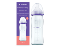 Pot de conservation en verre avec tétine NaturalWave® Lansinoh taille M