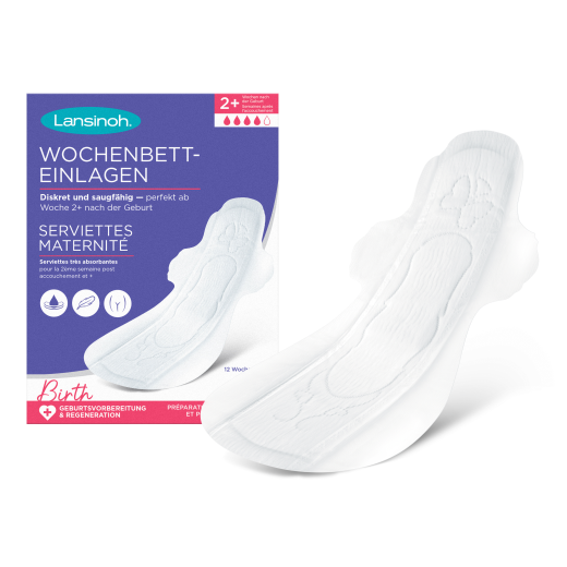 Serviettes Maternité post partum (+ 2 semaines) Lansinoh