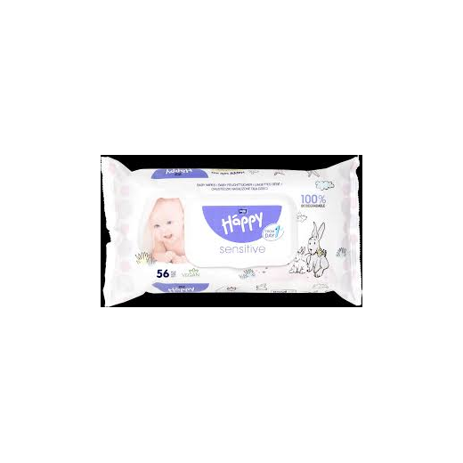 Lingettes Happy Sensitive Bébé x52