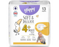 Couches Happy Maxi plus T4+ 9-15KG x13