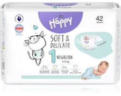 Couches Happy Newborn T1 2-5 Kg x42