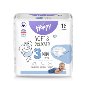 Couches Happy Midi T3 5-9 Kg  x16
