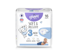 Couches Happy Midi T3 5-9 Kg  x16