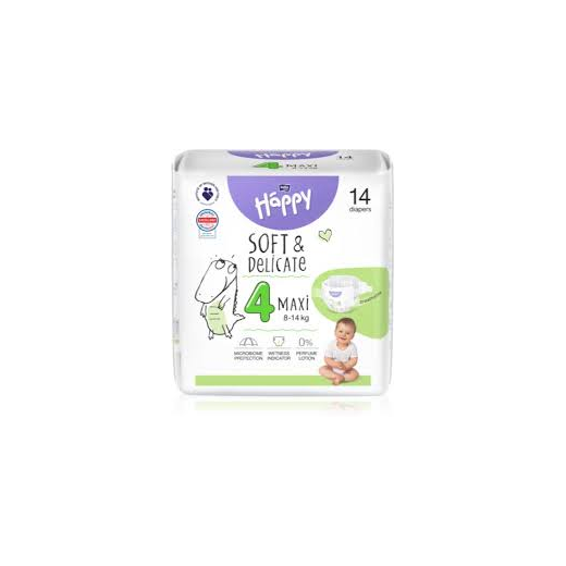 Couches Happy Maxi T4 8-14KG x14