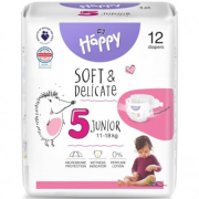 Couches Happy Junior T5 11-18KG x12