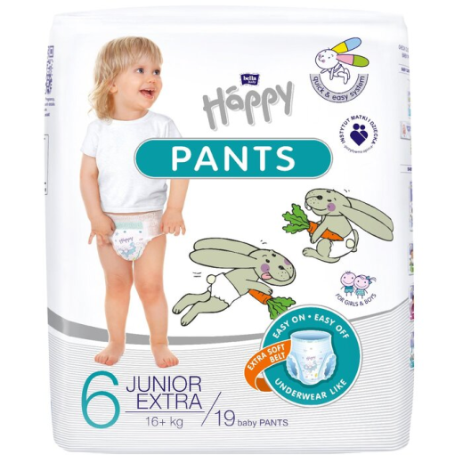 Couches Happy Pants Junior Extra T6 16+Kg x19